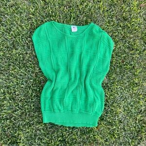 Vibrant Green Knit Sweater